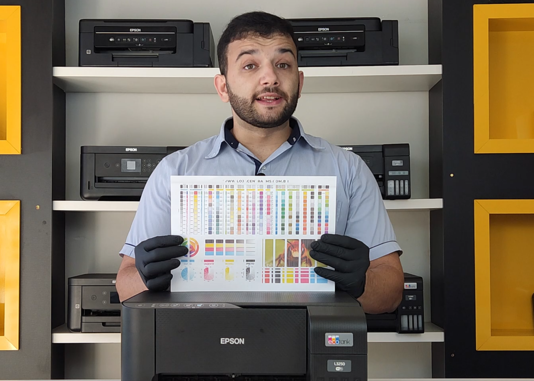 Combo Jato de Tinta PrinterHelp com cursos de manutenção para impressoras Epson, Canon e HP