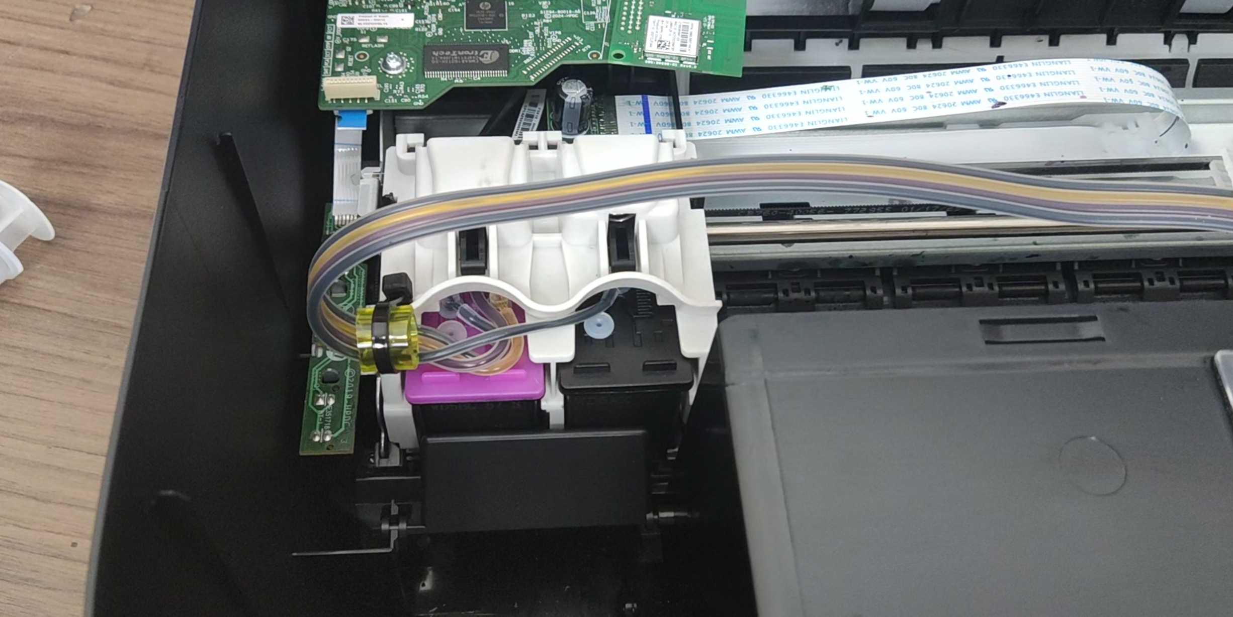 hp deskjet com bulk instalado e funcionando parte interna